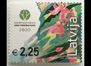 Lettland Latvia 2020 Nr 1105 Internationales Jahr der Pflanzengesundheit