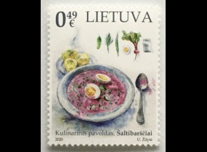 Litauen Lithuania 2020 Nr. 1333 Kulinarisches Erbe Gastronomie Speisen Essen