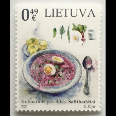 Litauen Lithuania 2020 Nr. 1333 Kulinarisches Erbe Gastronomie Speisen Essen