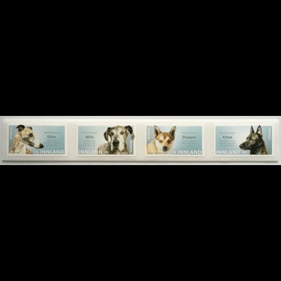 Norwegen 2020 Nr. 2025-28 Mein Hund auf Briefmarke Hunderassen Hundearten Fauna