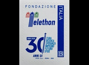 Italien Italy 2020 Nr. 4189 30 Jahre Telethon Spendenaktion für Katastrophen TV