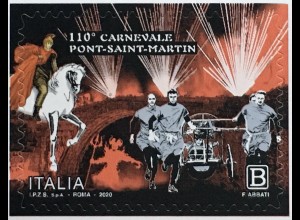 Italien Italy 2020 Nr. 4188 Karneval di Pont Sant Martin Schauspiel Sage Teufel