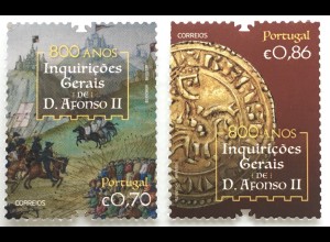 Portugal 2020 Nr. 4633-35 800 Jahre Texte Allgemeine Nachforschungen Alfonso II