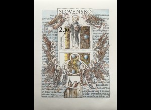 Slowakei Slovakia 2020 Block 57 1150 Jahre Heiliger Methodius Blockausgabe