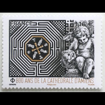 Frankreich France 2020 Nr. 7637 800 Jahre Kathedrale von Amiens gotische Kirche 