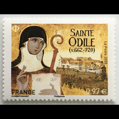 Frankreich France 2020 Nr. 7632 1300. Todestag der hl. Odilia Schutzpatronin 