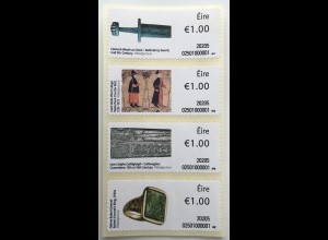 Irland 2020 ATM 119-22 Freimarken Objekte Schwert Ring Kunst Gemälde