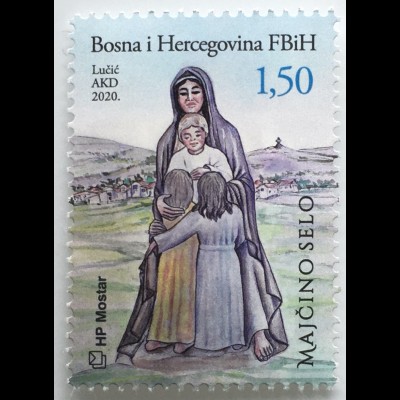 Bosnien Herzegowina Kroatische Post Mostar 2020 Nr. 546 Medugorje Maria Jesus