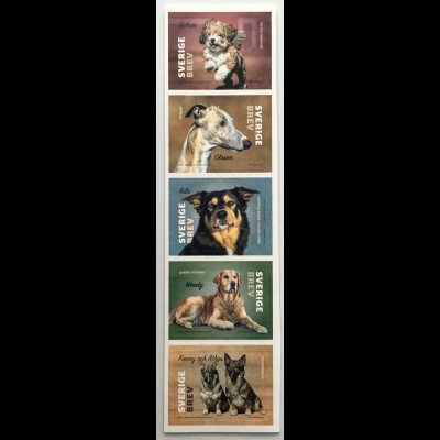 Schweden Sverige 2020 Nr. 3335-39 Hunde beliebte Haustiere Fauna Dogs Säugetier
