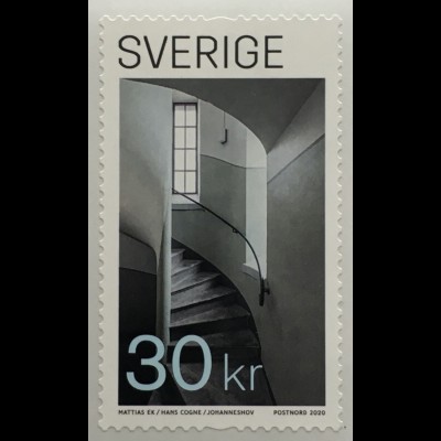 Schweden Sverige 2020 Nr. 3340 Moderne Architektur Spinaltreppe Handwerk 