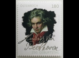 Österreich 2020 3553 250. Geburtstag von Ludwig van Beethoven Komponist Genie