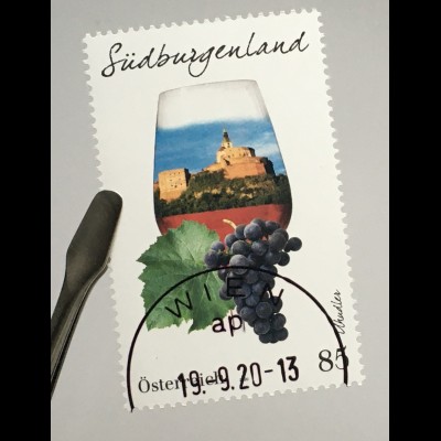 Österreich 2020 Nr. 3552 Weinregionen Österreichs (IX): Südburgenland Weinglas