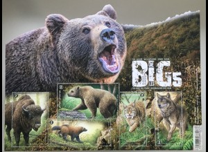 Belgien 2020 Block 252 Die großen Fünf von Europa – 50 Jahre Wildtierpark 