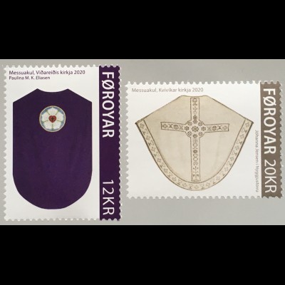 Dänemark Färöer 2020 Nr. 991-92 Messgewänder der färöischen Volkskirche (II)