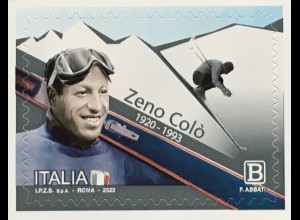 Italien Italy 2020 Nr.4201 100. Geburtstag von Zeno Colò Skisport Wettkampf