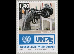Luxemburg 2020 Nr. 2237 75 Jahre Vereinte Nationen Skulptur Fredrik Reuterwärd