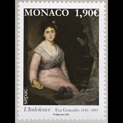 Monako Monaco 2020 Nr. 3496 SEPAC: Kunstwerke aus Nationalen Sammlungen Gemälde