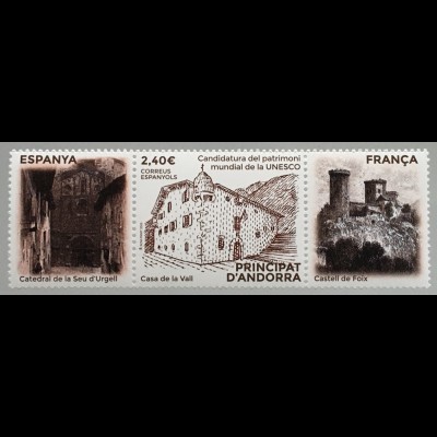 Andorra spanisch 2020 Nr. 504 Casa del la Val Sitz des Parlaments UNESCO Erbe