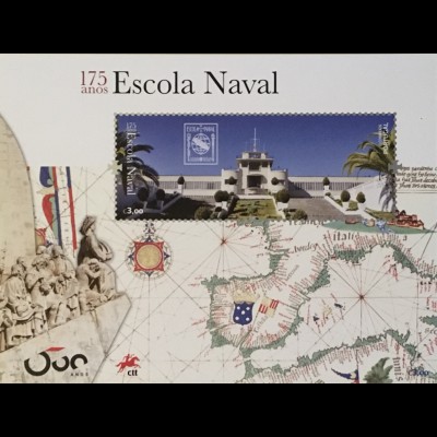 Portugal 2020 Block 467 175 Jahre Marineschule 175 Annos Escola Naval 