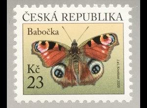 Tschechische Republik 2020 Nr. 1101 Schmetterlinge Tagpfauenauge Insekten