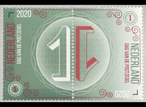 Niederlande 2020 Nr. 3964-65 Tag der Briefmarke Designelemente 