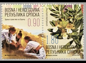 Bosnien Herzegowina Serbische Republik 2020 Nr. 829-30 Pflücken v. Berg-Gamander