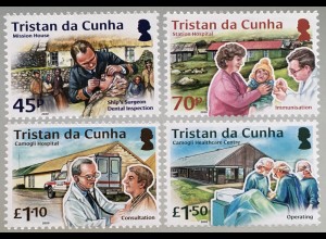 Tristan da Cunha 2020 Nr. 1351-54 Gesundheitswesen des Atlantischen Ozeans