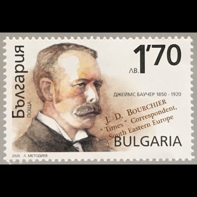 Bulgarien 2020 Nr. 5483 100. Todestag von James David Bourchier Journalismus