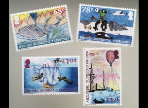 Britische Antarktis BAT 2020 Nr. 828-31 Entdeckung Antarktis Briefmarkenwettbew.
