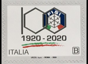 Italien Italy 2020 Nr. 4234 100 Jahre Italienischer Wintersportverband (FISI)
