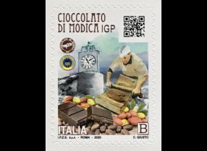 Italien Italy 2020 Nr. 4237 Spitzenprodukte Schokolade aus Modica Süßigkeiten