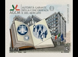 Italien Italy 2020 Nr. 4236 30 Jahre Italienische Wettbewerbsbehörde Wirtschaft