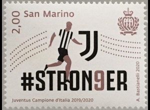 San Marino 2020 Nr. 2841 Fußballweltmeisterschaft Gewinner Juventus Turin