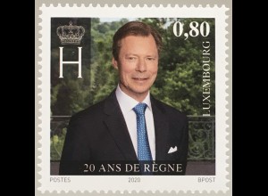 Luxemburg 2020 Nr. 2251 20 Jahre Regentschaft von Großherzog Henri Adel