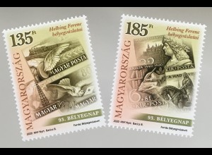 Ungarn Hungary 2020 Nr. 6149-50 Tag der Briefmarke Geburtstag Ferenc Helbing