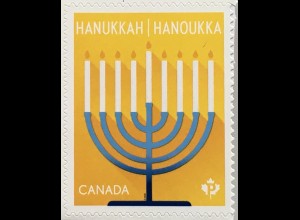 Kanada Canada 2020 Neuheit Hanukkah Chanukka Lichterfest religiöser Feiertag