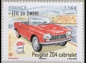 Frankreich France 2020 Nr. 7564-65 Fest der Briefmarke: Historische Automobile 