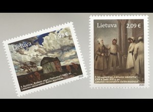 Litauen Lithuania 2020 Nr. 1337-38 Kunstsammlungen Gemälde Ferdynand Ruszczyc
