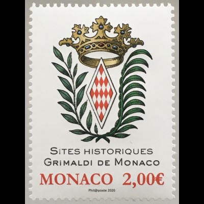 Monako Monaco 2020 Nr. 3497 Verband der ehemaligen Lehen der Familie Grimaldi