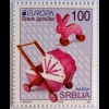Serbien Serbia 2015, Michel Nr. 601-02, Europamarken - Altes Spielzeug, 2 Werte