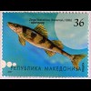 Steinbeißer Zingel Näsling Makedonische Barbe Briefmarkensatz aus Makedonien