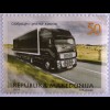Sattelschlepper Briefmarke aus Makedonien
