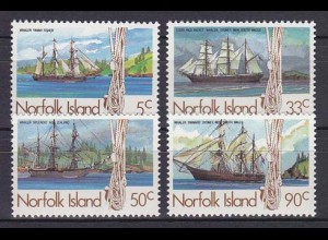 Norfolk 1985, Michel Nr. 356-59, Walfangschiffe