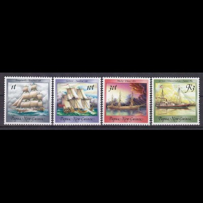 Papua Neuguinea Papua New Guinea 1988, Nr. 580-83, Schiffe