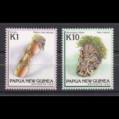 Papua Neuguinea Papua New Guinea 1995, Michel Nr. 744-45, Kunsthandwerk