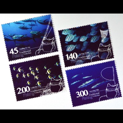 Tokelau Inseln 2015 Michel Nr. 460-63 Traditionelles Fischen