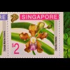 Singapur 1995, Block 33 A, Orchideen, Vanda Marlie Dolera und Vanda limbata