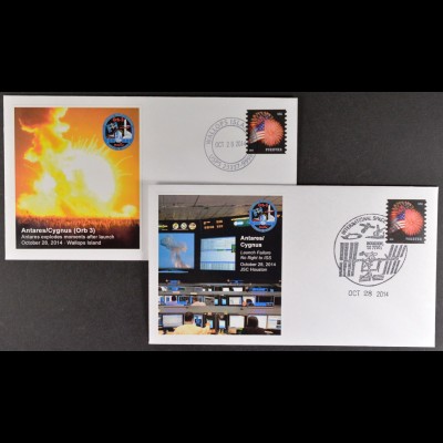 Raumstation ISS 28.10.2014 3. Start des Cygnus-Frachtraumschiffs Briefe