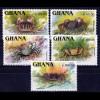 Ghana Einheimische Tiere Jahrgang 1991-00 7 Sätze 3 Blocks