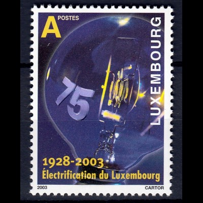 Luxemburg 2003 Michel Nr.1610 75. Jahre landesweite Elektrifizierung
